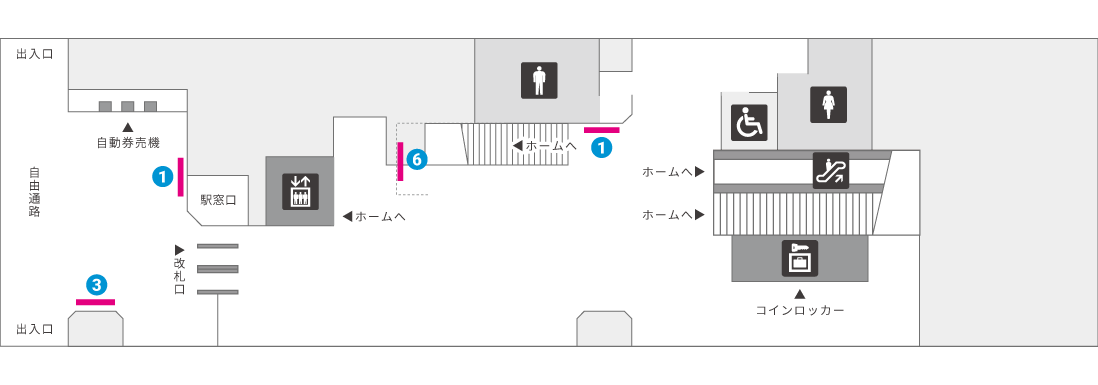 赤嶺駅コンコース