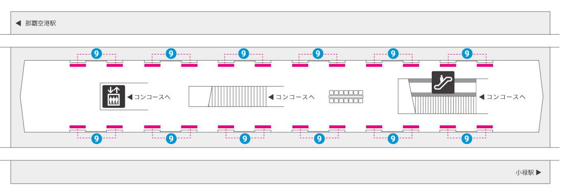 赤嶺駅ホーム
