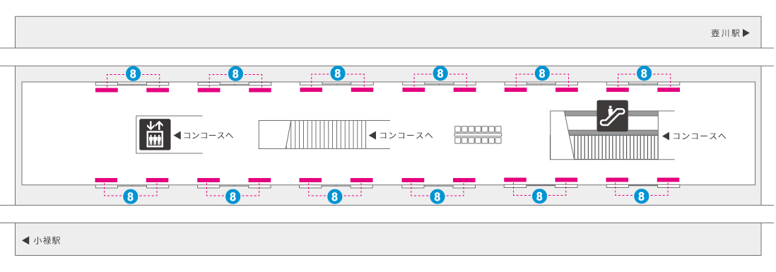 奥武山公園駅ホーム