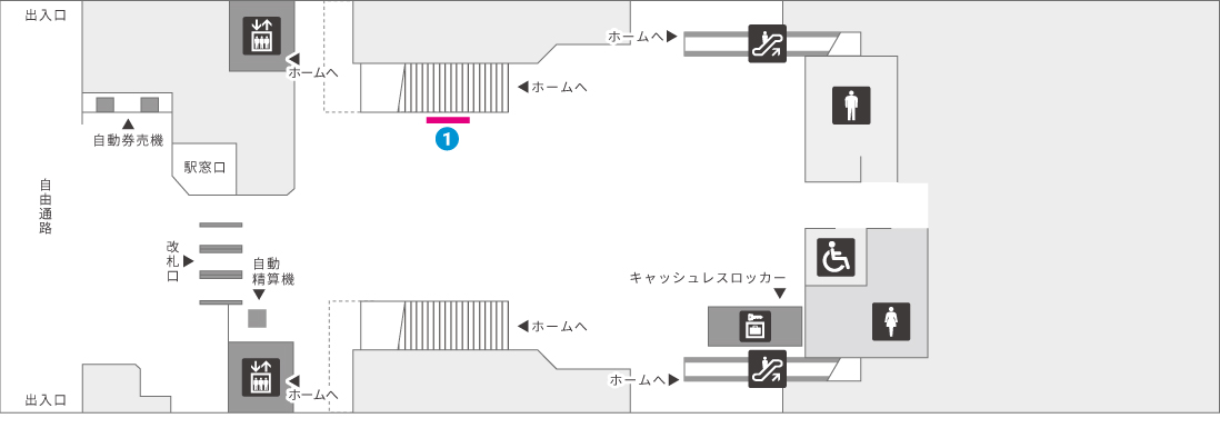 旭橋駅コンコース