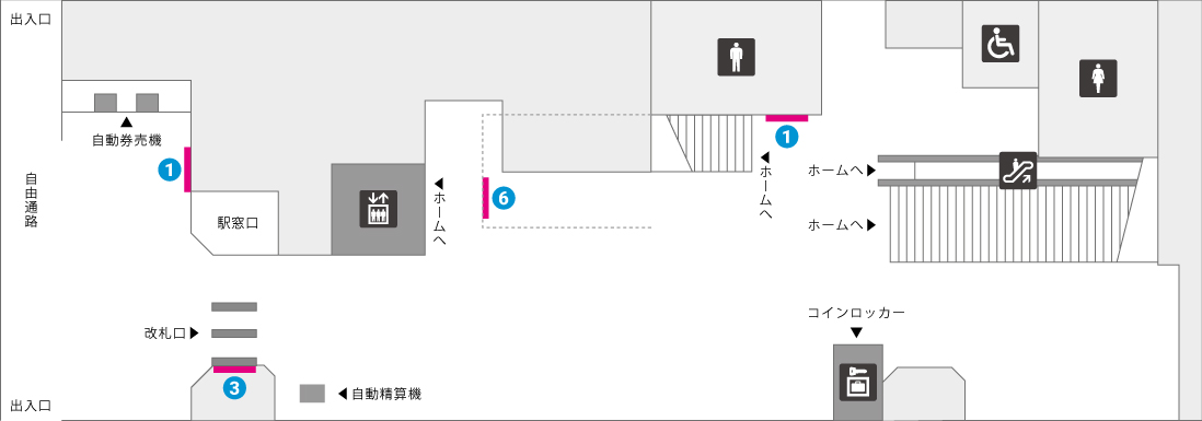 安里駅コンコース