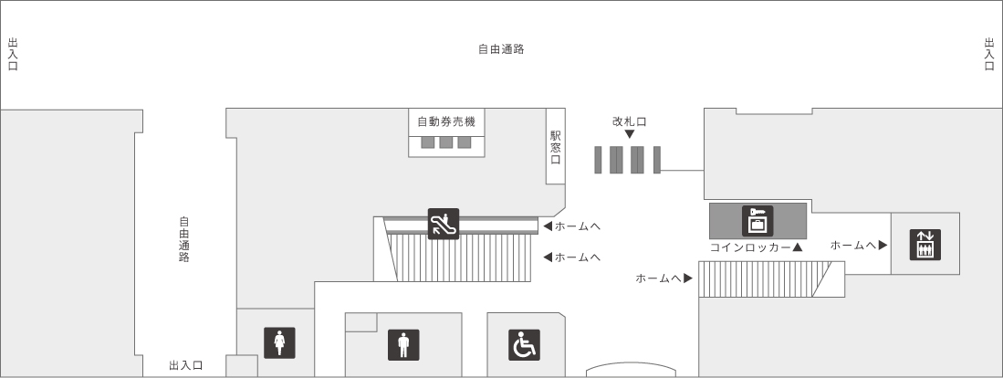 てだこ浦西駅コンコース
